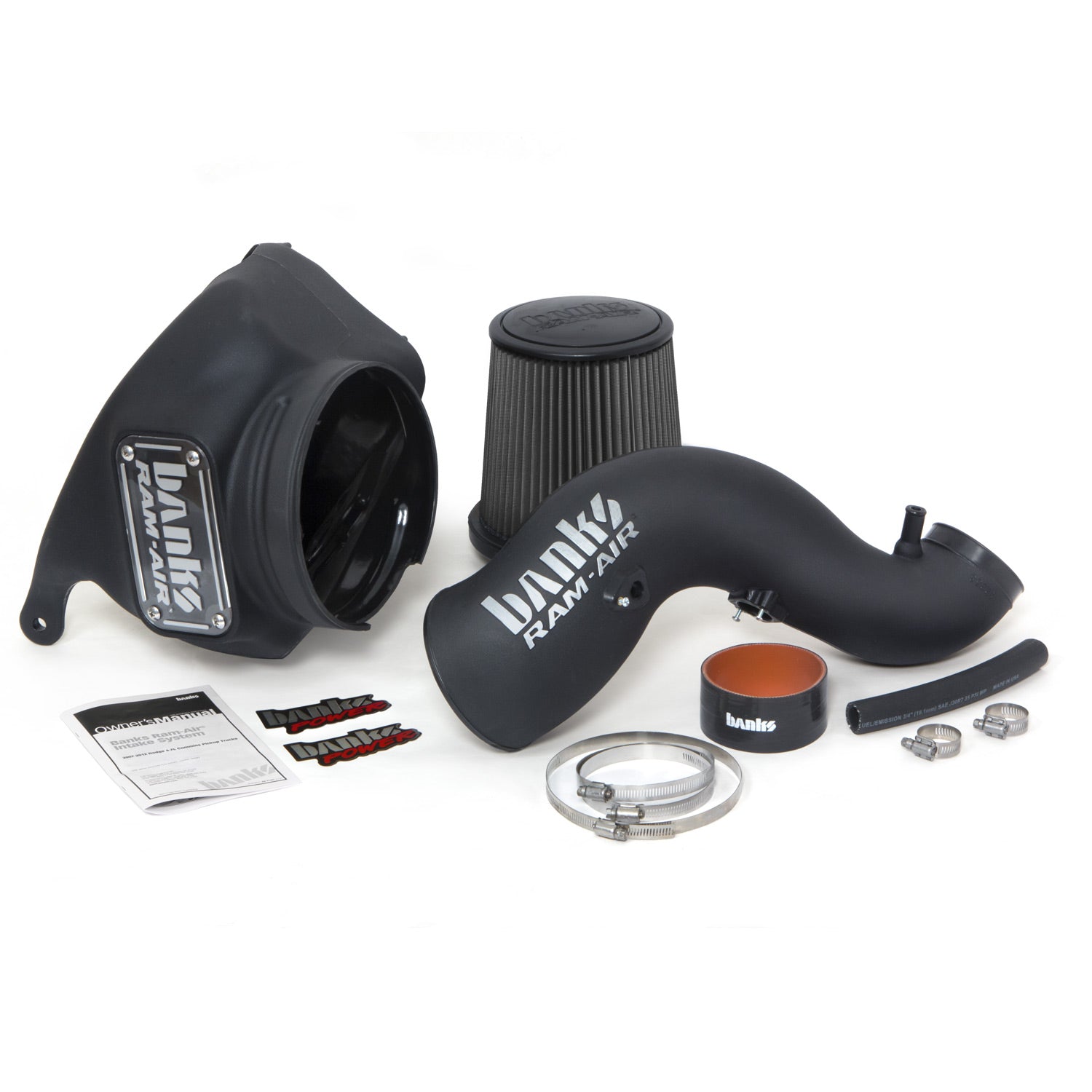 ~(17 lbs. 25X23X13)~ Ram-Air Intake System With Big-Ass Filter - 2013-2018 Ram Cummins 6.7 Dry