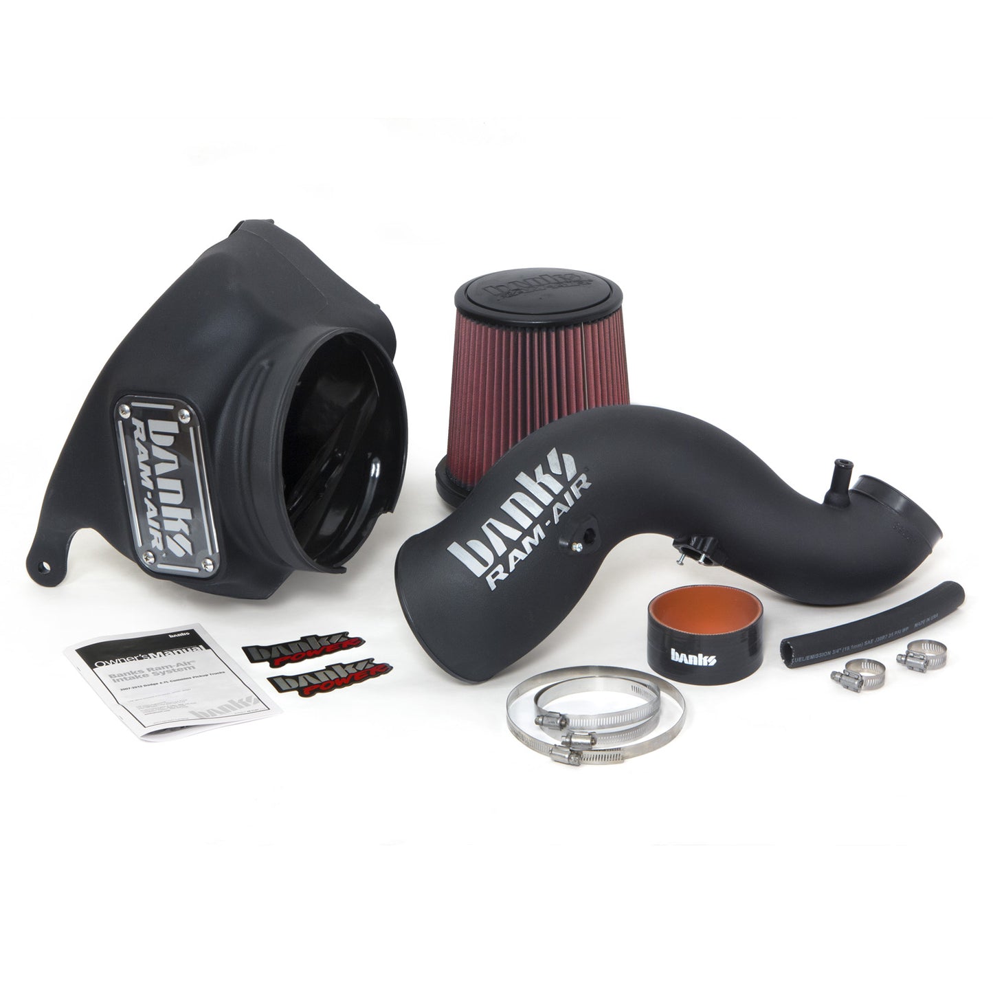 ~(28 lbs. 24X23X12)~ Ram-Air Intake System With Big-Ass Filter - 2013-2018 Ram Cummins 6.7 Oiled