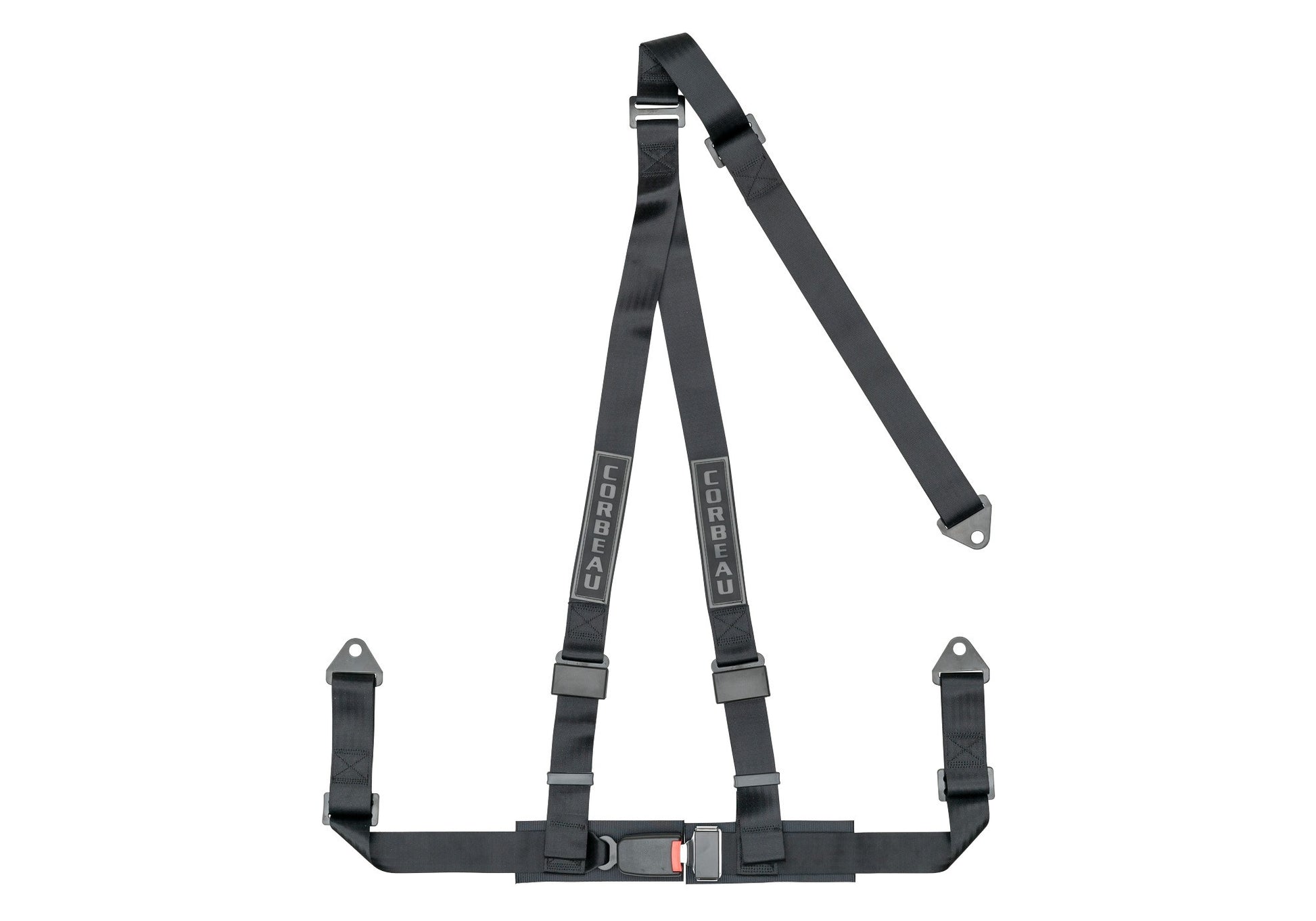~(4 lbs. 12X9X3)~ Black 3-Point Bolt-in Harness