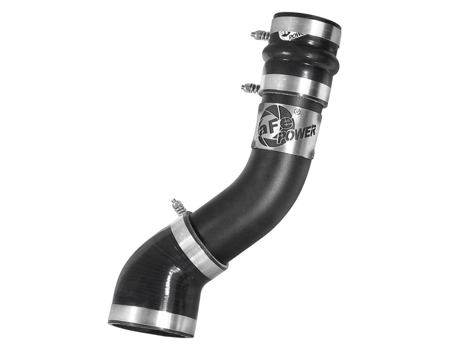 ~(6 lbs. 17X13X13)~ BladeRunner 3 IN Aluminum Hot Charge Pipe Black Dodge Diesel Trucks 94-02 L6-5.9L (td)