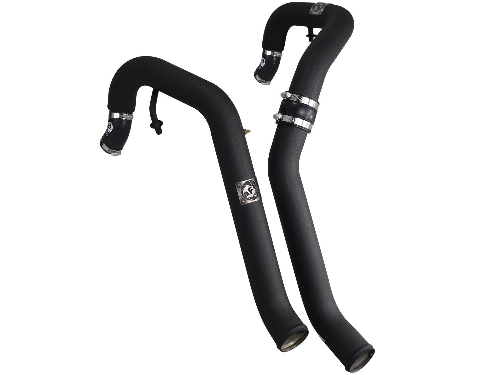 ~(14 lbs. 32X14X11)~ BladeRunner 2-1/2 IN Aluminum Hot Charge Pipe Black Ford F-150 11-14 V6-3.5L (tt)