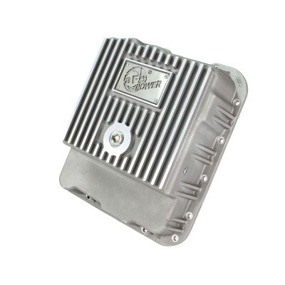 ~(17 lbs. 17X13X7)~ aFe Power Transmission Pan Raw w/ Machined Fins GM Trucks 99-16