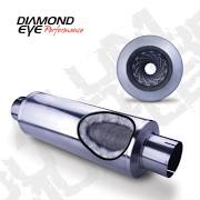 ~(23 lbs. 32X10X10)~ Exhaust Muffler 4 LOUVERED PACKED MUFFLER 30 OVERAL 24 BODY 7 CASE 409 STAINLESS STEEL