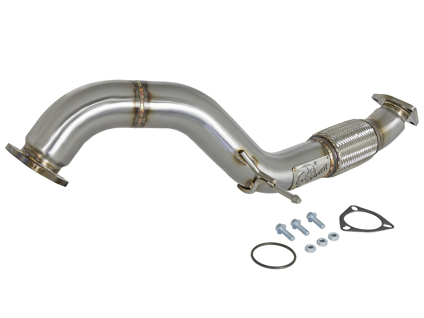 ~(12 lbs. 36X10X10)~ Takeda 3 IN 304 Stainless Steel Mid-Pipe Honda Civic Type R 17-20 L4-2.0L (t)