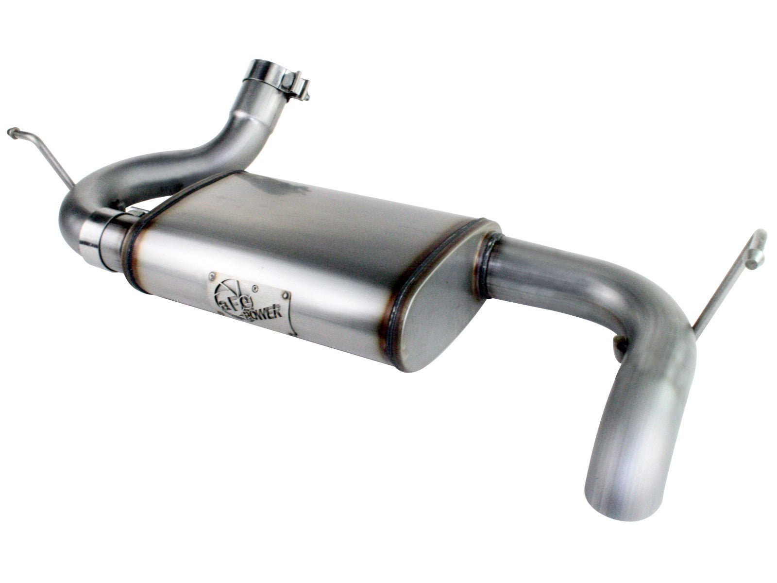 ~(20.3 lbs. 37X10X10)~ MACH Force-Xp 2-1/2in 409 Stainless Steel Axle-Back Exhaust System Jeep Wrangler (JK) 07-18 V6-3.6L/3.8L
