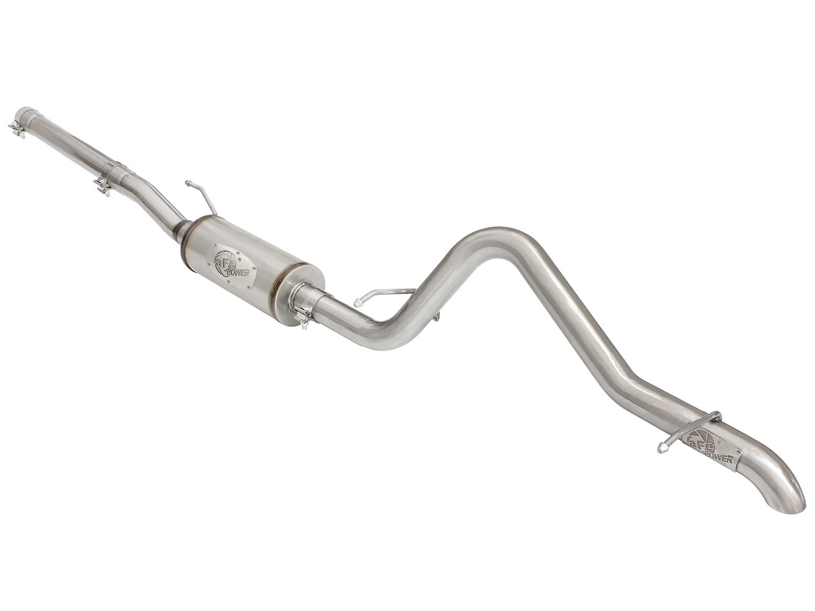 ~(30 lbs. 49X23X13)~ MACH Force-Xp 2-1/2 IN 409 Stainless Steel Cat-Back Exhaust w/14 IN muffler Jeep Wrangler (JK) 07-18 V6-3.6L/3.8L