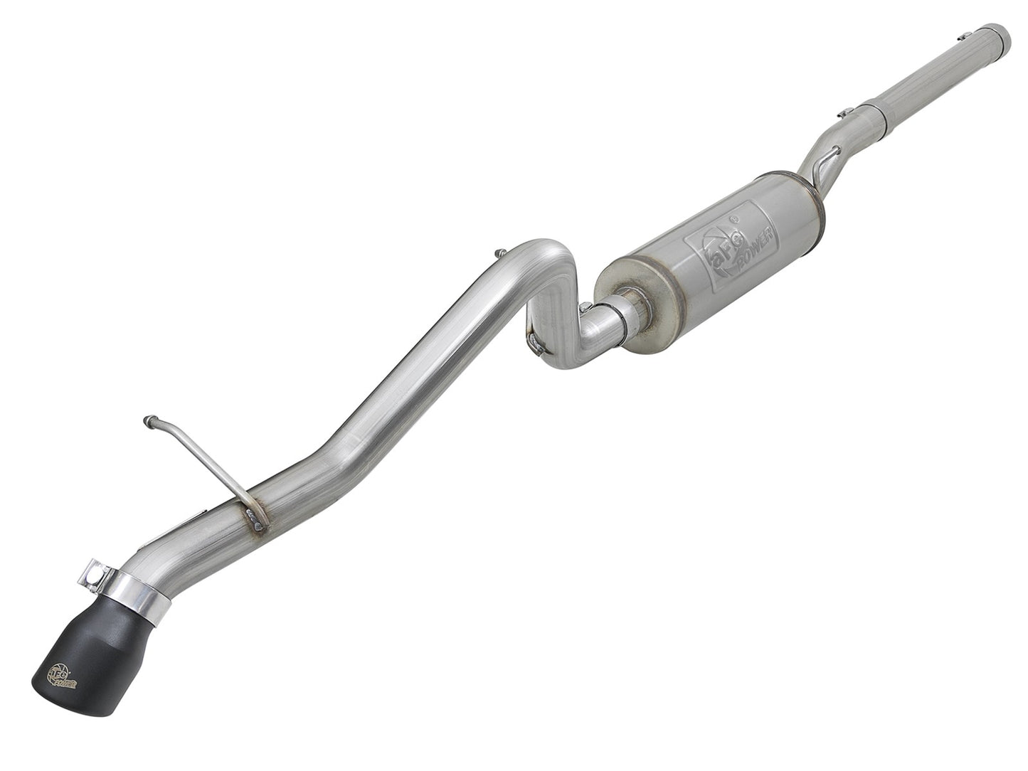 ~(36 lbs. 49X23X13)~ MACH Force-Xp 2-1/2 IN 409 Stainless Steel Cat-Back Hi-Tuck Exhaust w/ Black Tip Jeep Wrangler (JK) 07-18 V6-3.6L/3.8L
