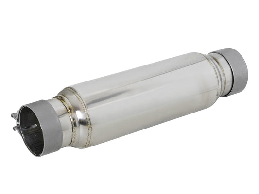 ~(5 lbs. 18X6X6)~ MACH Force-Xp 304 Stainless Steel Resonator 3 IN Inlet/Outlet x 4 IN Dia. x 12 IN Body x 16 IN Overall Length