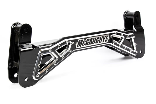 ~(5 lbs. 24X10X2)~ 2007-17 GM 1500 Truck 2WD/4WD 7 in SS Lift Kit Crossmember Billet Face Place (Bengal Black Gloss powder-coat with machined details) (1 plate)