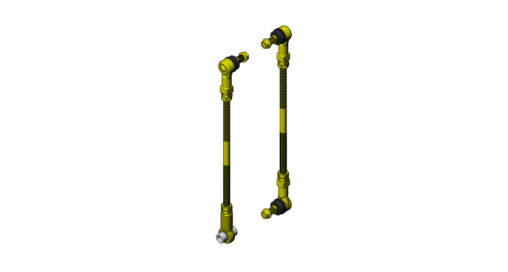 ~(2 lbs. 12X4X4)~ Jeep Wrangler Adjustable Front Sway Bar End Links 18 and Up JL
