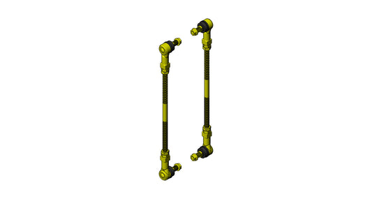 ~(2 lbs. 12X4X4)~ Jeep Wrangler Adjustable Rear Sway Bar End Link 07 Up JK/JL Adjustable Front Sway Bar End Link 07-18 JK
