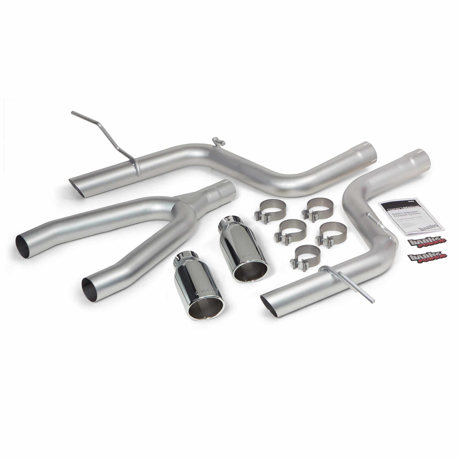 ~(49 lbs. 43X24X11)~ Monster Exhaust System S/S-Chrome Tips - 2014-2015 Jeep Grand Cherokee 3.0L Dsl