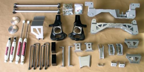 ~(387 lbs. 45X37X18)~ 2011-15 2500/3500  NO Dually GM Truck 7 in Lift Kit (4WD) w/ front AND rear shocks