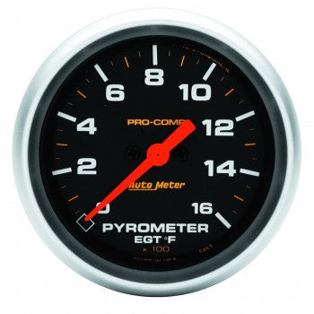 ~(1.3 lbs. 5X5X5)~ GAUGE PYROMETER (EGT) 2 5/8 IN 1600degree F DIGITAL STEPPER MOTOR PRO-COMP