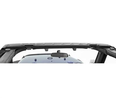 ~(10 lbs. 56X8X3)~ Windshield Header Assembly; factory-style Black Jeep 07-17 Wrangler; 2-Dr/4-Dr