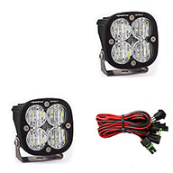~(5 lbs. 10X10X8)~ LED Light Pods Clear Lens Wide Cornering Pair Squadron Sport Baja Designs