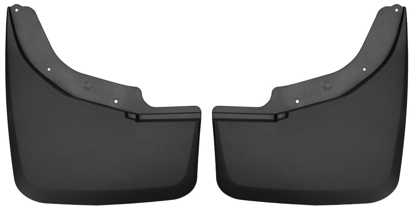 ~(4.7 lbs. 25X20X4)~ Custom Mud GuardsDually Rear Mud GuardsTPO - Thermoplastic OlefinBlack