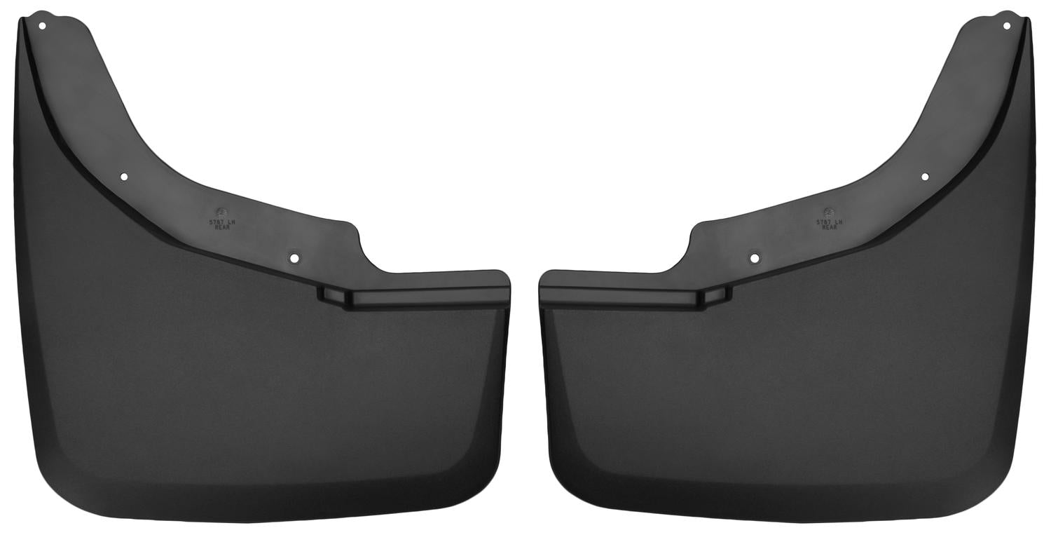 ~(4.7 lbs. 25X20X4)~ Custom Mud GuardsDually Rear Mud GuardsTPO - Thermoplastic OlefinBlack