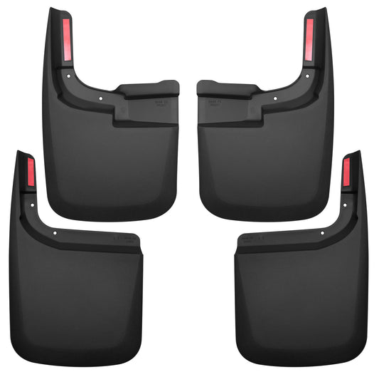 ~(4.5 lbs. 19X13X5)~ Custom Mud GuardsFront and Rear Mud Guard SetTPO - Thermoplastic OlefinBlack