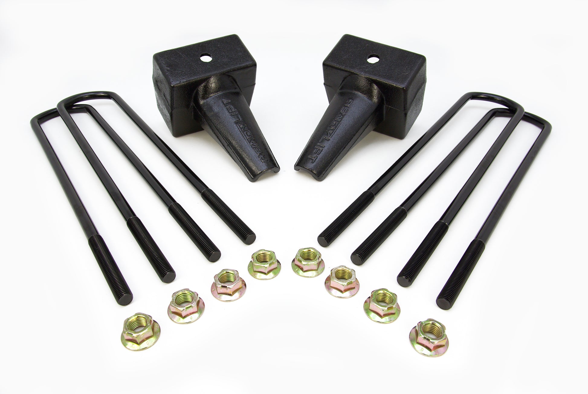 RLS - 5   Tapered Rear Block Kit for 1 Piece Drive Shaft  16.5   U-Bolts Fits Ford F250 F350 F450 2011-2016