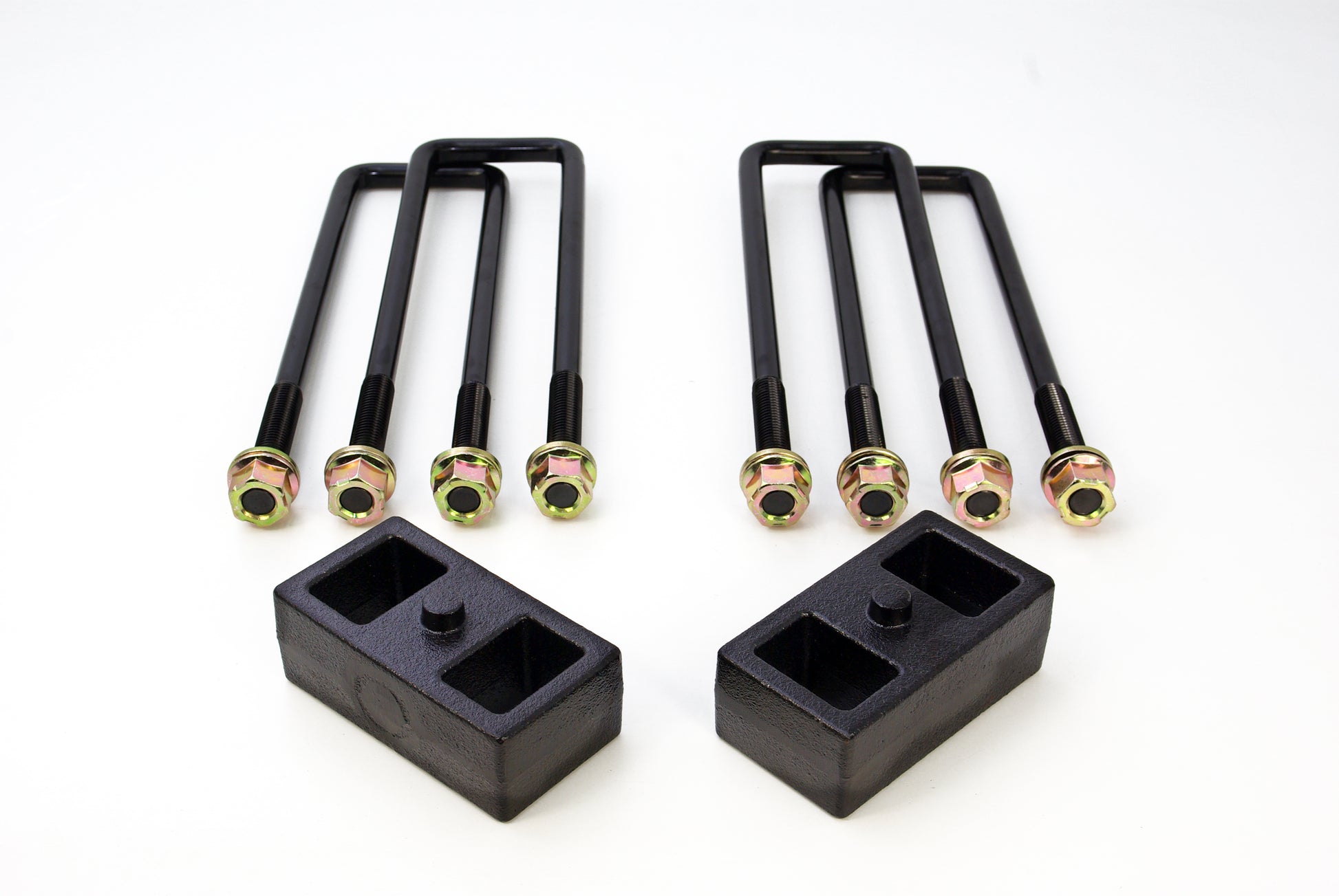 RLS - 2   Rear Block Kit for use with Factory Top Overloads Fits Chevrolet GMC 2500 3500HD 2011-2018