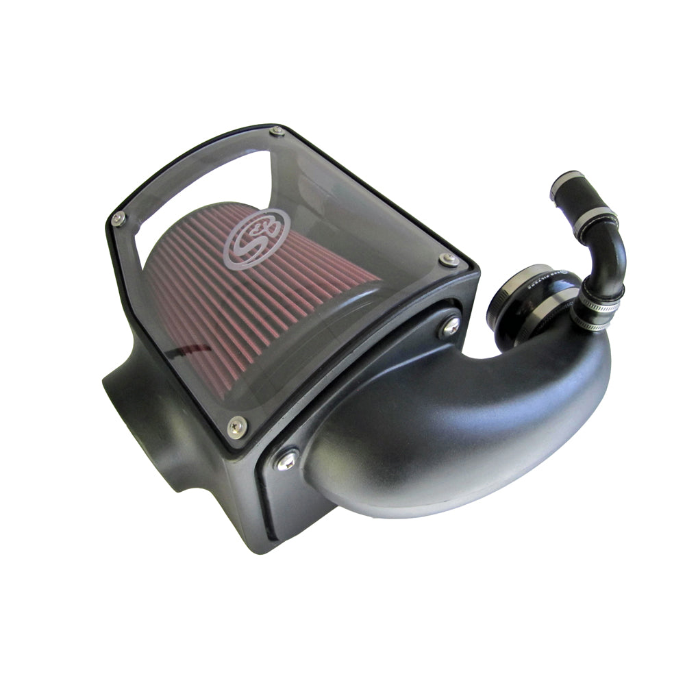 ~(12.8 lbs. 24X15X14)~ Cold Air Intake For 92-00 GMC K-Series V8-6.5L Duramax Oiled Cotton Cleanable Red S B