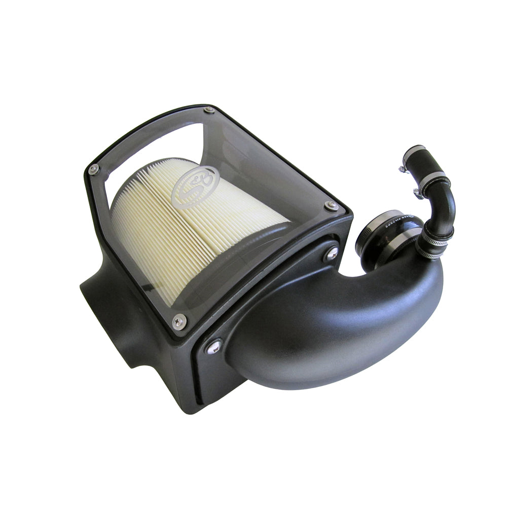 ~(12.2 lbs. 24X15X14)~ Cold Air Intake For 92-00 GMC K-Series V8-6.5L Duramax Dry Dry Extendable White S B