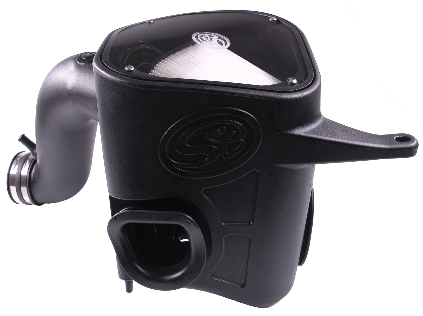 ~(15.2 lbs. 24X15X14)~ Cold Air Intake For 13-18 Dodge Ram 2500 3500 L6-6.7L Cummins Dry Extendable White S B