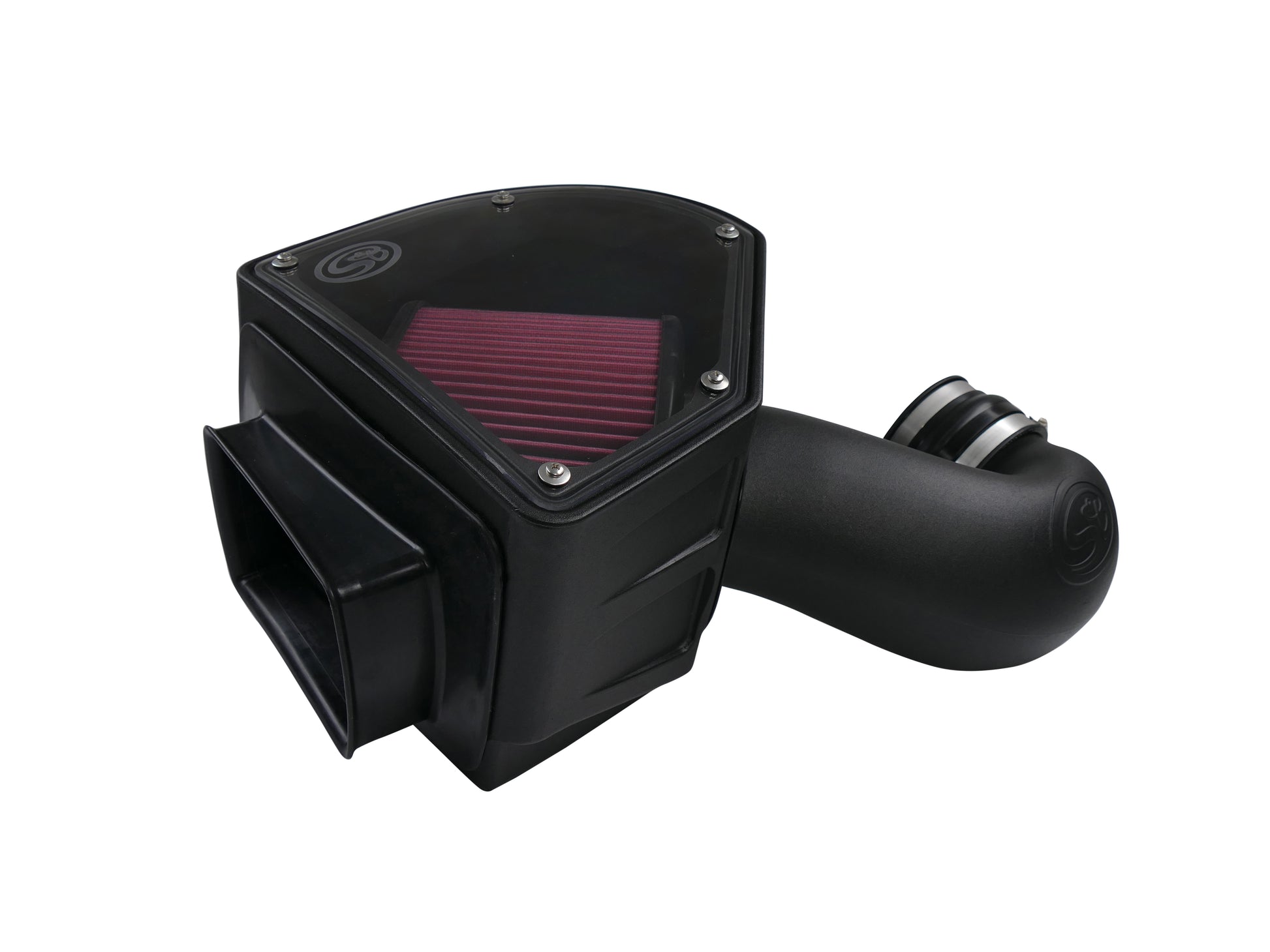 ~(10 lbs. 24X15X14)~ Cold Air Intake For 94-02 Dodge Ram 2500 3500 5.9L Cummins Cotton Cleanable Red S B