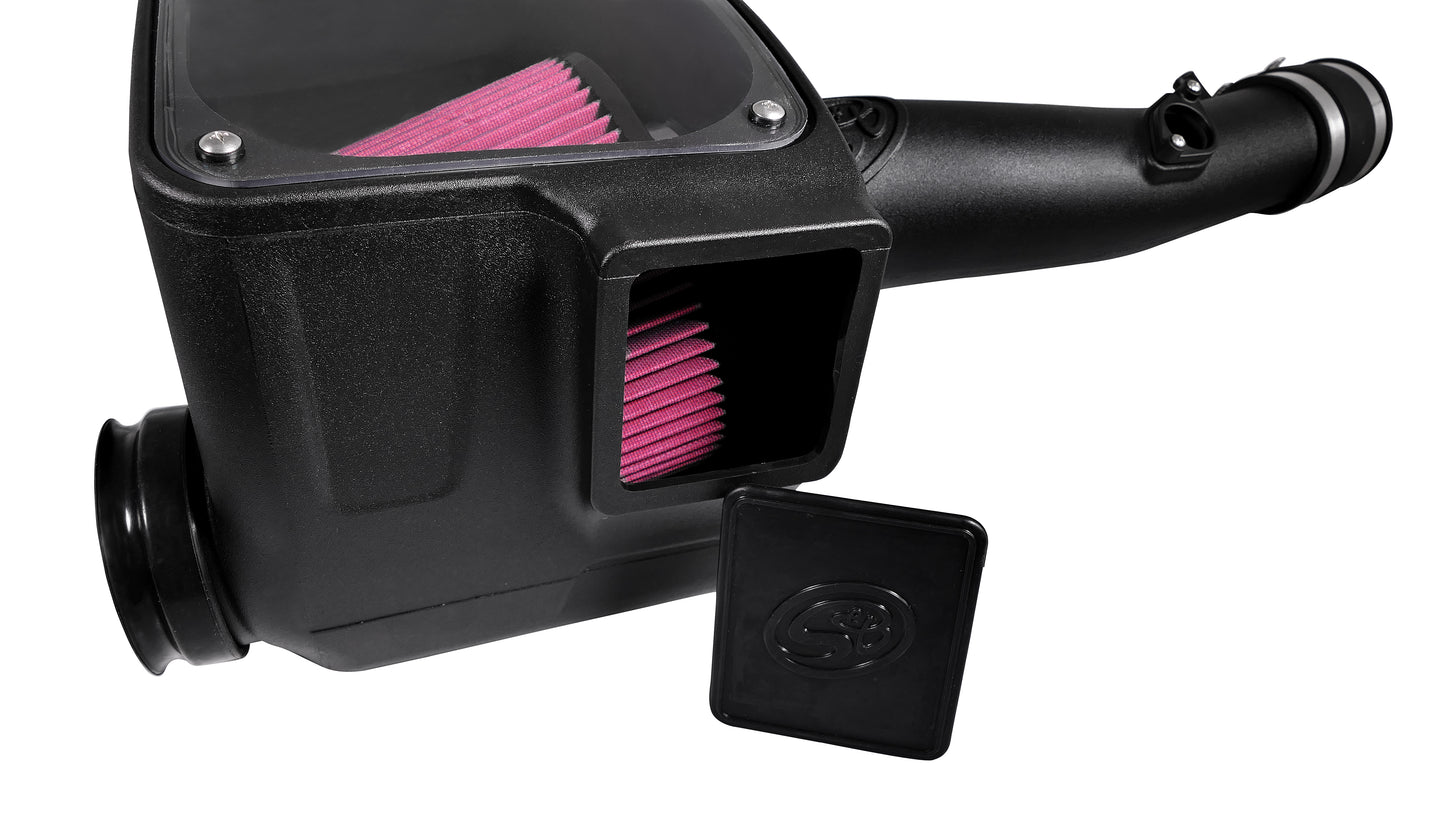 ~(12 lbs. 26X17X15)~ Cold Air Intake For 16-18 Toyota Tacoma 3.5L Oiled Cotton Cleanable Red S B