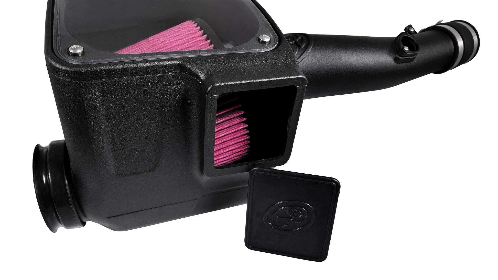 ~(12 lbs. 26X17X15)~ Cold Air Intake For 16-18 Toyota Tacoma 3.5L Oiled Cotton Cleanable Red S B