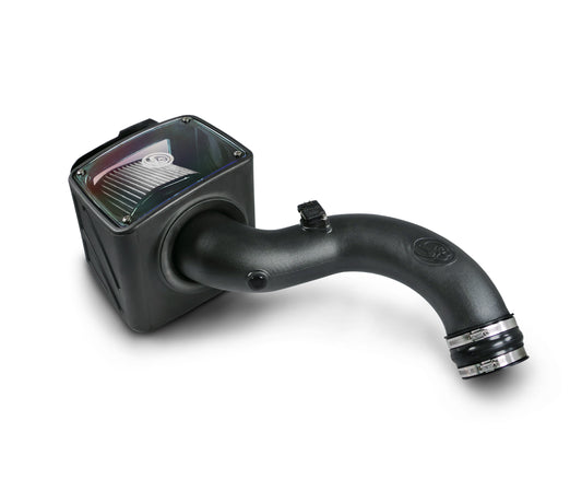 ~(16 lbs. 25X16X15)~ Cold Air Intake For 04-05 Chevrolet Silverado GMC Sierra V8-6.6L LLY Duramax Dry Extendable White S B