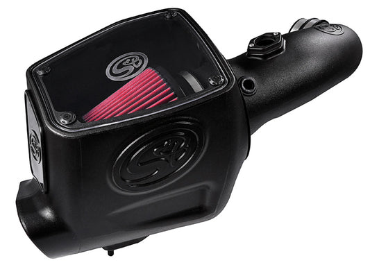 ~(17 lbs. 25X16X15)~ Cold Air Intake For 08-10 Ford F250 F350 V8-6.4L Powerstroke Cotton Cleanable Red S B