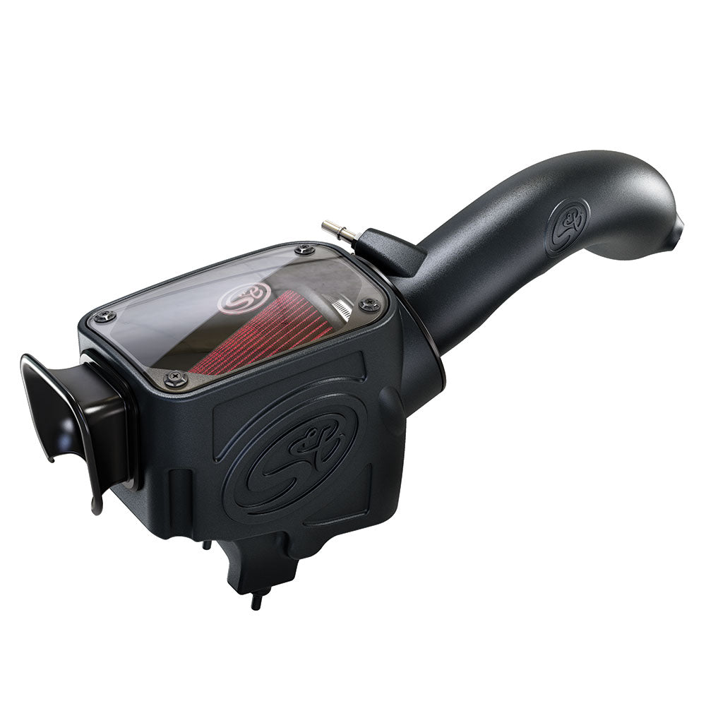 ~(17 lbs. 24X15X14)~ Cold Air Intake For 18-20 Jeep Wranlger JL 2.0L Turbo Oiled Cotton Cleanable Red S B