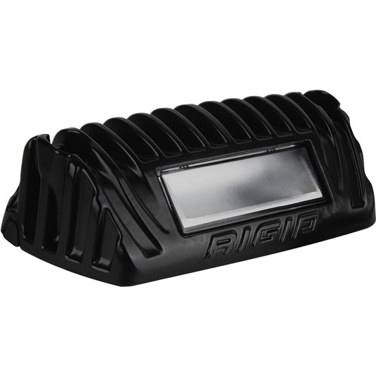 ~(0.7 lbs. 4X2X2)~ 1x2 65DEG DC SCENE LIGHT AMBER BLACK HOUSING