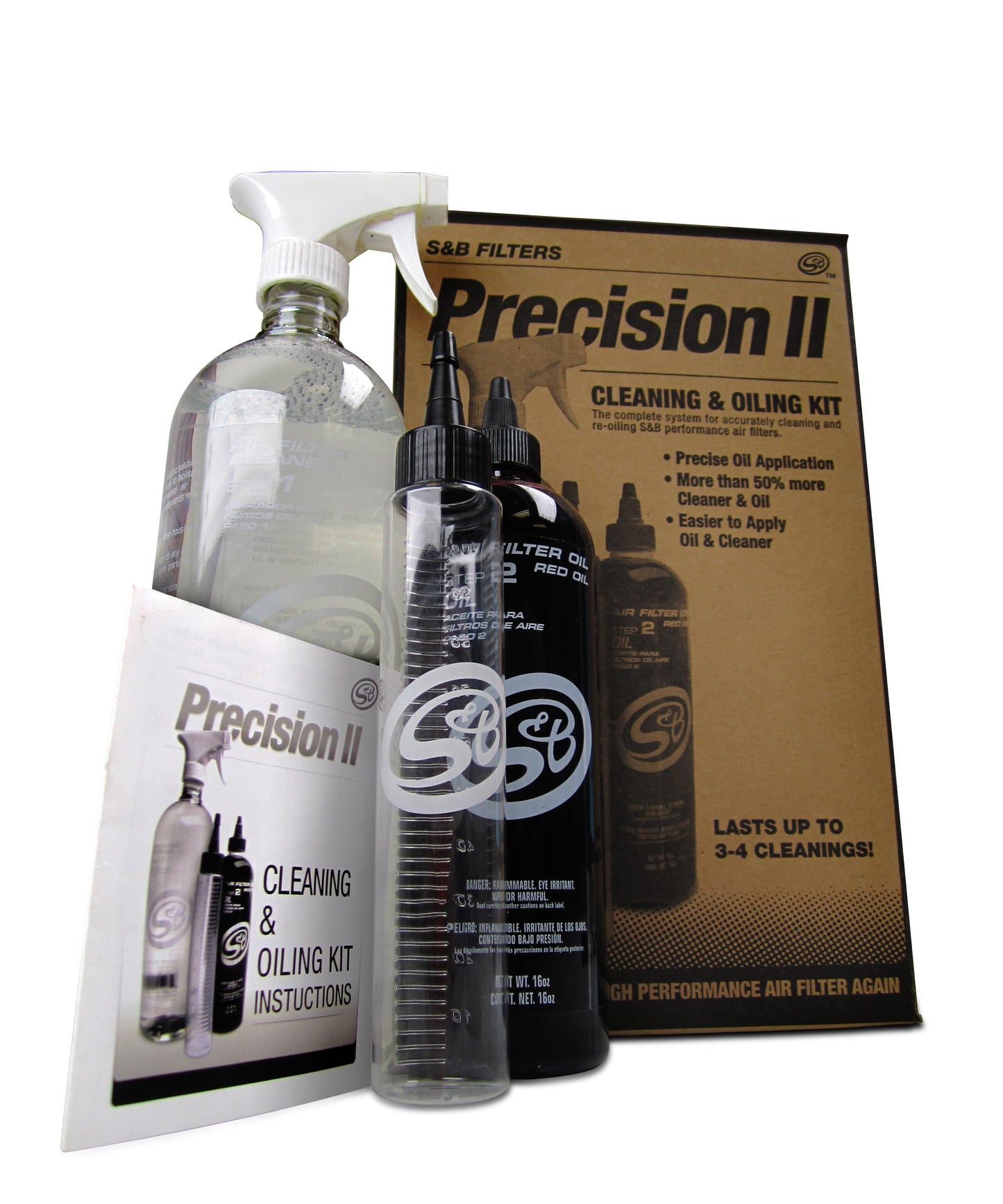 ~(4.2 lbs. 12X7X5)~ Cleaning Kit For Precision II Cleaning and Oil Kit Red Oil Oiled S B