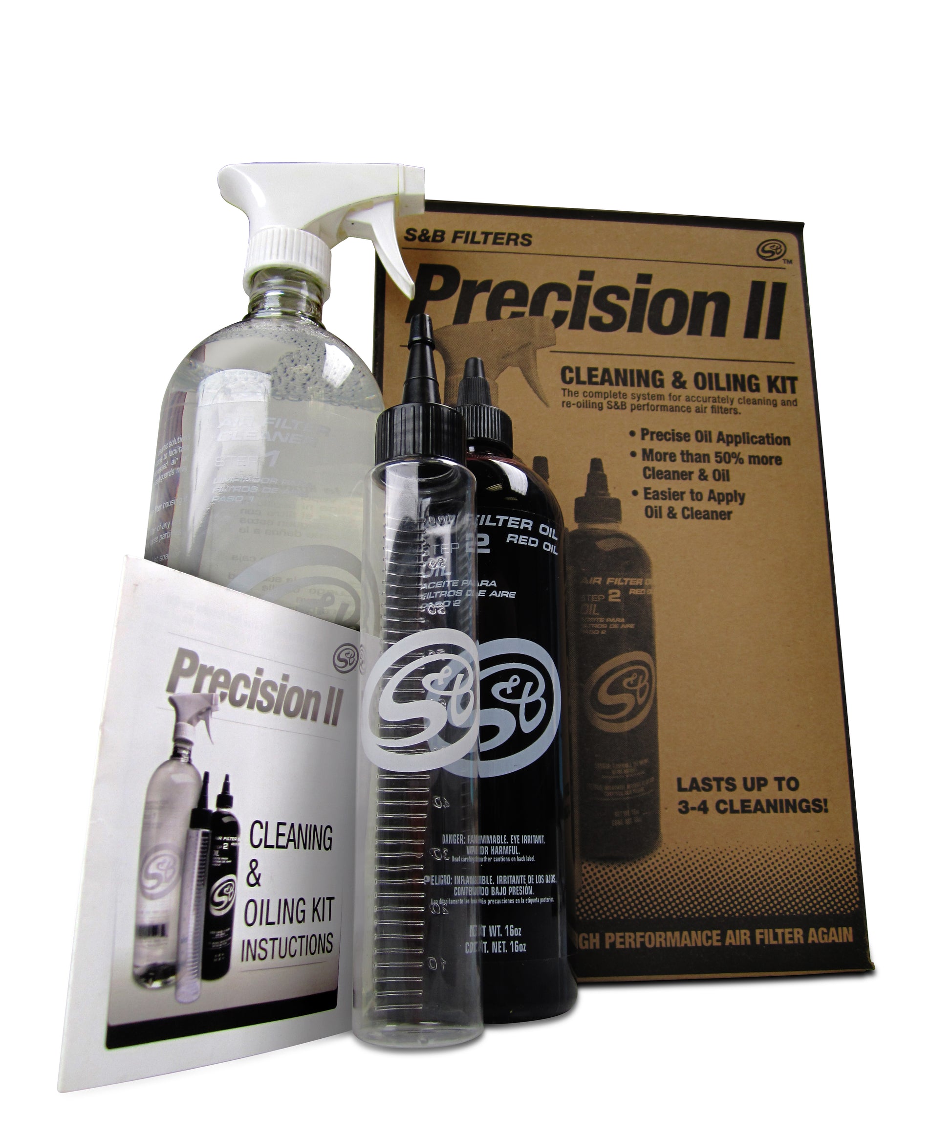 ~(4.2 lbs. 12X7X5)~ Cleaning Kit For Precision II Cleaning and Oil Kit Red Oil Oiled S B