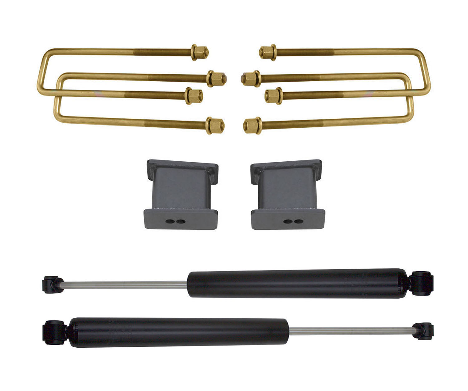 ***Discontinued***~(45 lbs. 20X20X8)~ 2.5 SPACERS 3 BLOCKS U-BOLTS MAXTRAC SHOCKS