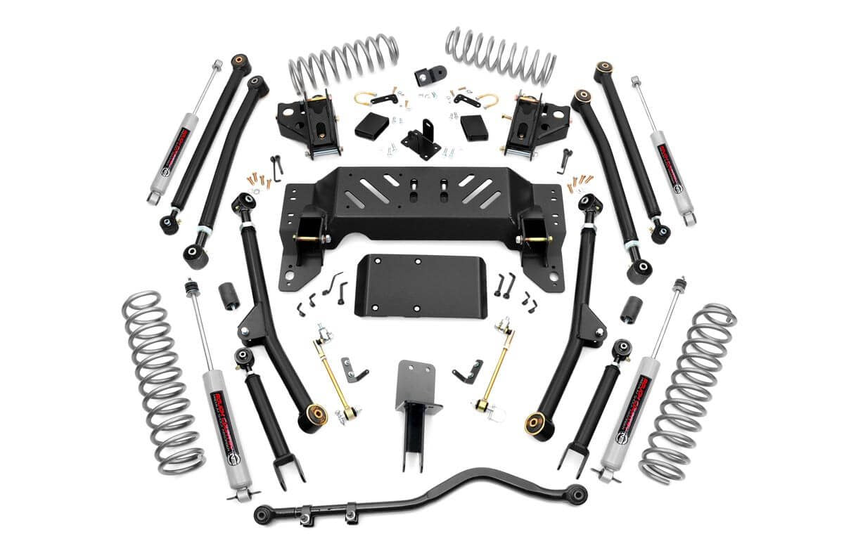 1x 1902BOX1 4 Inch Lift Kit   Long Arm   Jeep Grand Cherokee ZJ 4WD (1993-1998)