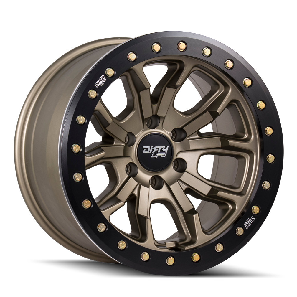 ~(44 lbs. 19X19X10)~ DT-1 (9303) MATTE GOLD 17X9 5-127 -12MM 78.1MM