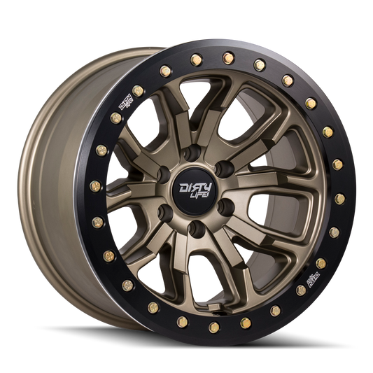 ~(44 lbs. 19X19X10)~ DT-1 (9303) MATTE GOLD 17X9 5-127 -12MM 78.1MM