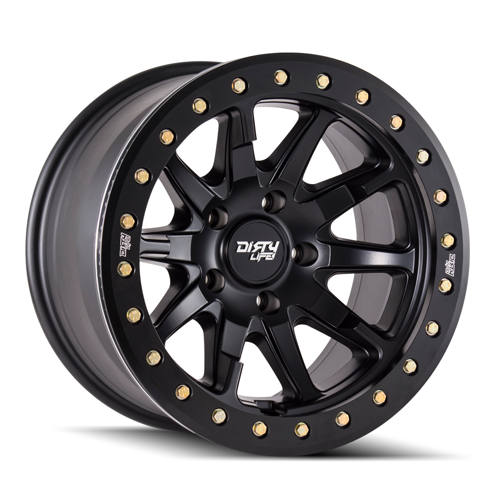 ~(47 lbs. 19X19X10)~ DT-2 (9304) MATTE BLACK 17X9 5-127 -12MM 78.1MM