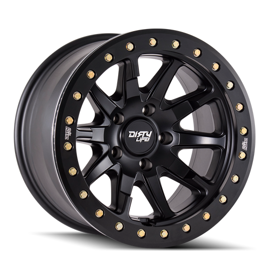 ~(47 lbs. 19X19X10)~ DT-2 (9304) MATTE BLACK 17X9 5-127 -38MM 78.1MM