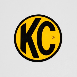 6  Round Decal - Yellow   Black KC Logo