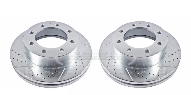 ~(66 lbs. 14X14X9)~ DRILLEDSLOTTED ROTOR PAIR