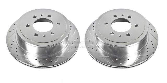 ~(48 lbs. 14X14X8)~ DRILLEDSLOTTED ROTOR PAIR