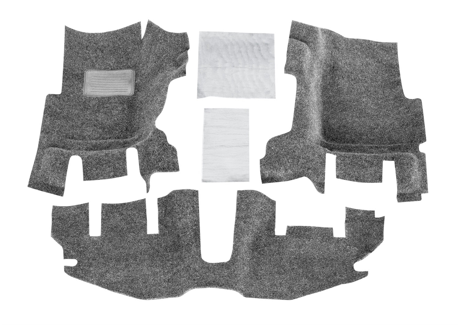 ~(15 lbs. 49X25X9)~ JEEP BEDRUG 76-95JEEP CJ-7/YJ FRONT KIT 8PC FLOOR KIT (INCLUDES HEAT SHIELDS)