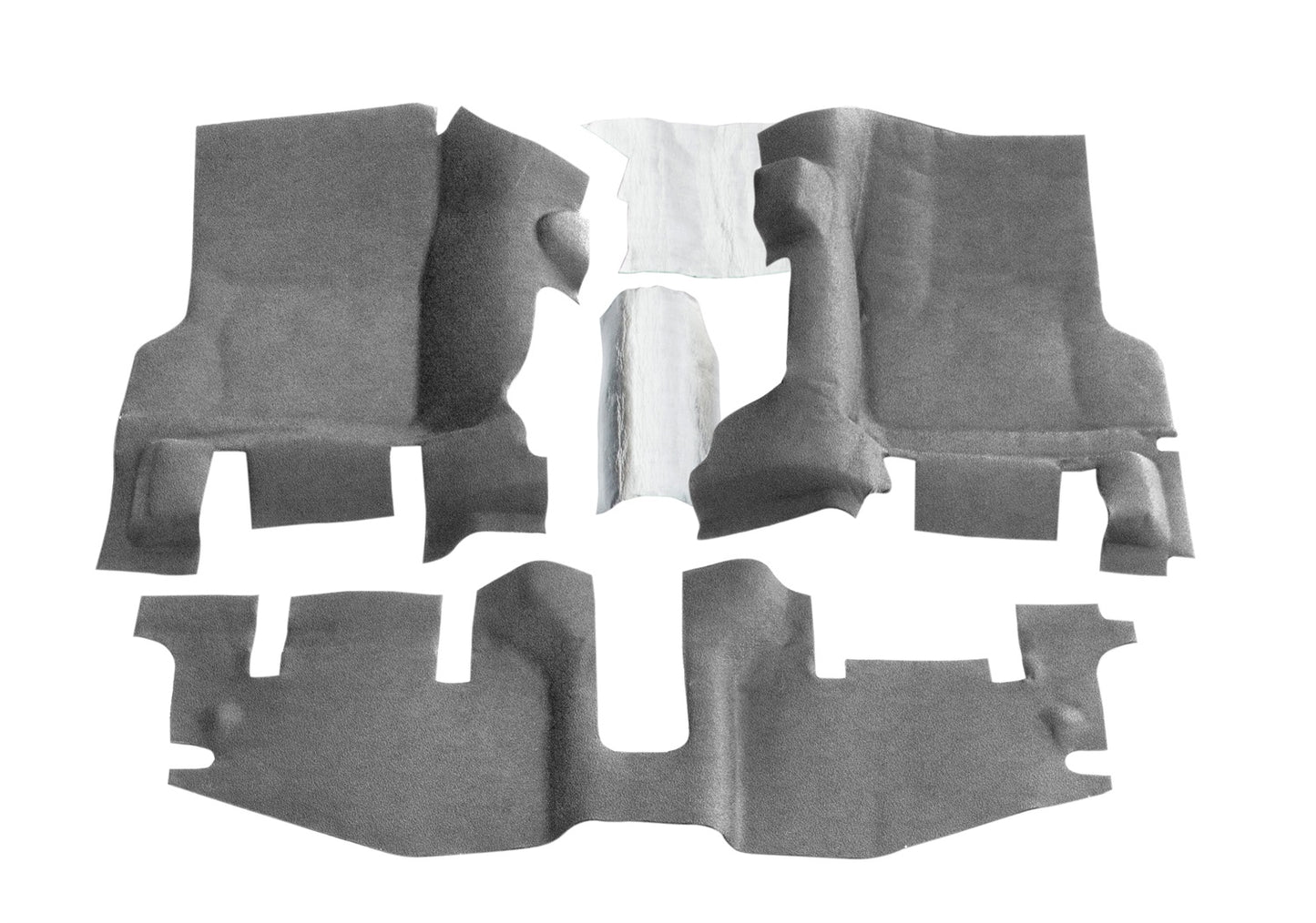 ~(18 lbs. 49X25X9)~ JEEP BEDTRED 97-06 JEEP WRANGLER TJ/LJ FRONT 3PC FLOOR KIT (WITH CENTER CONSOLE) - INCLUDES HEAT SHIELDS