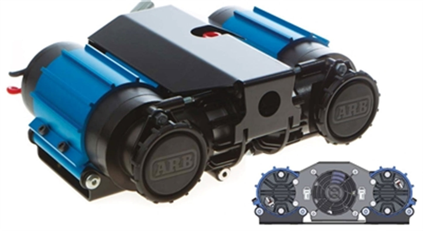 ~(21.2 lbs. 19X10X4)~ 12V twin compressor