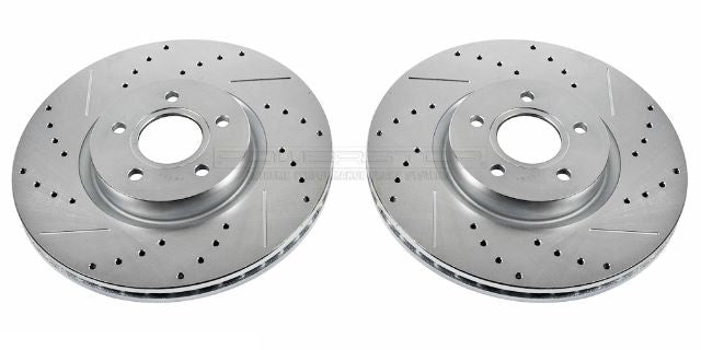~(43 lbs. 13X13X5)~ DRILLEDSLOTTED ROTOR PAIR